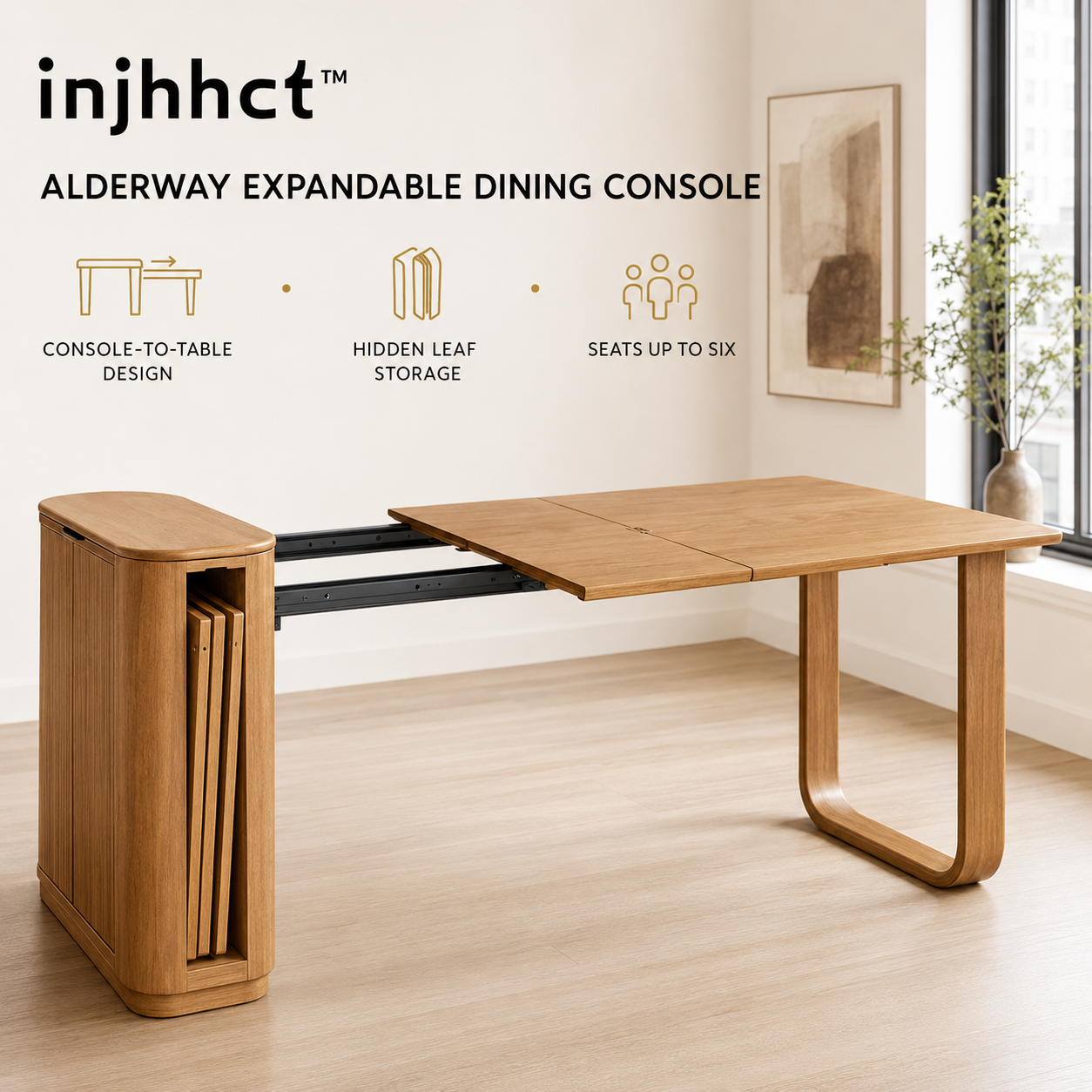 injhhct™ Alderway Expandable Dining Console