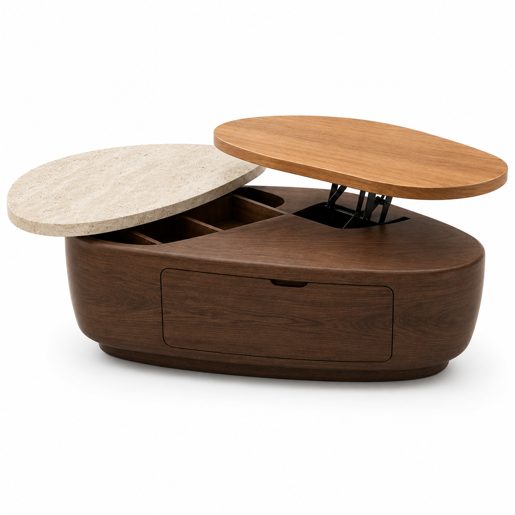 injhhct™ Tidewell Split-Level Coffee Table